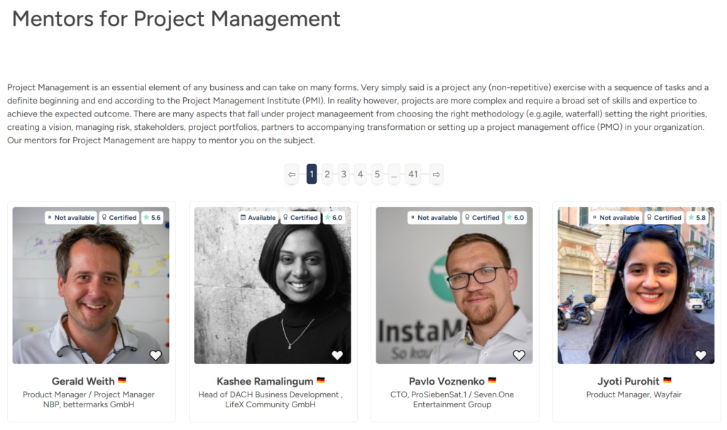 Mentor guiding an aspiring project manager