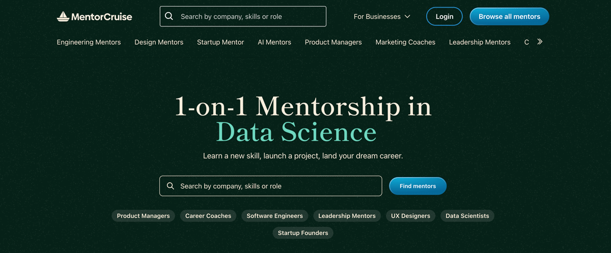 Mentor Cruise Data Mentors Website